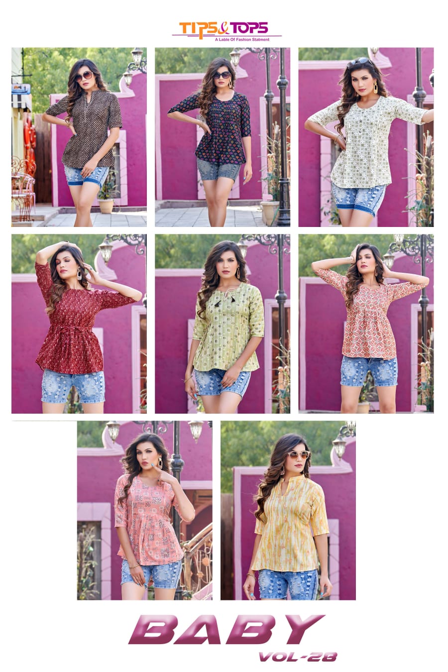 Tips And Tops Baby 28 Printed Casual Wear Wholesale Ladies Top Catalog
